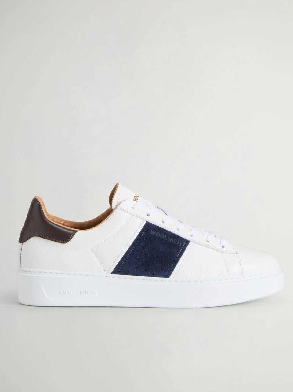 sneakers con banda M261.002.AJO.A2 BIANCO BLU WOOLRICH 