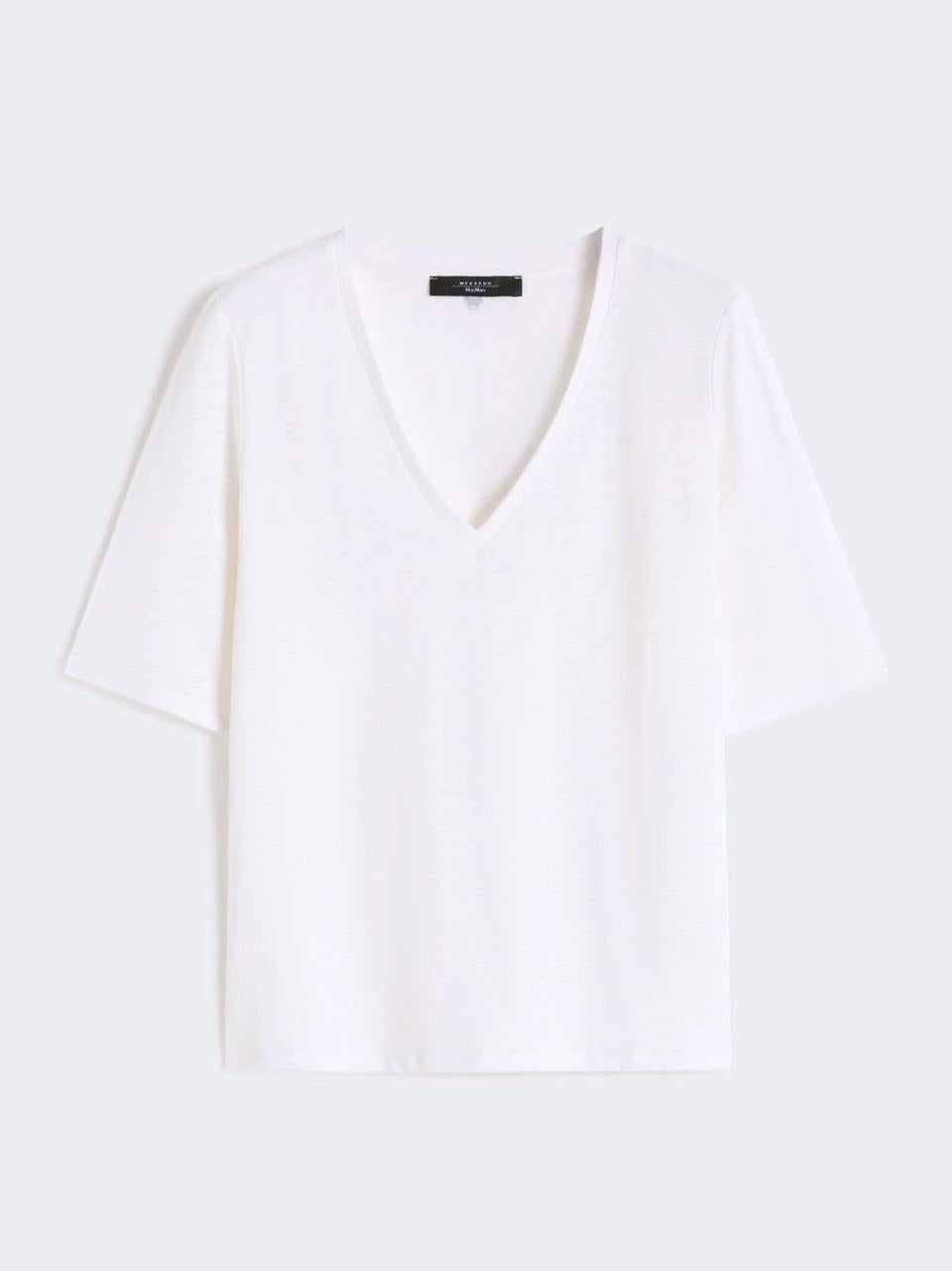 maglia scollo v con inserto in san gallo OPZIONE B WEEKEND  by Max Mara 