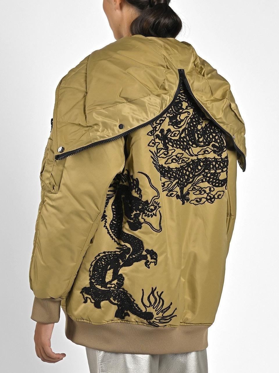 maxi bomber ricamo G224418 KHAK CANADIAN 