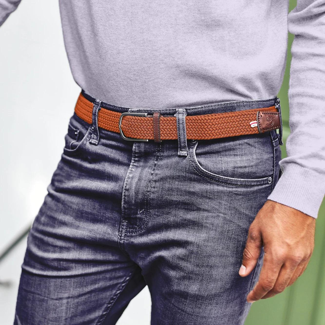 contura elasticizata intrecciata ST-MORITZ ARANCIO LA BOUCLE 