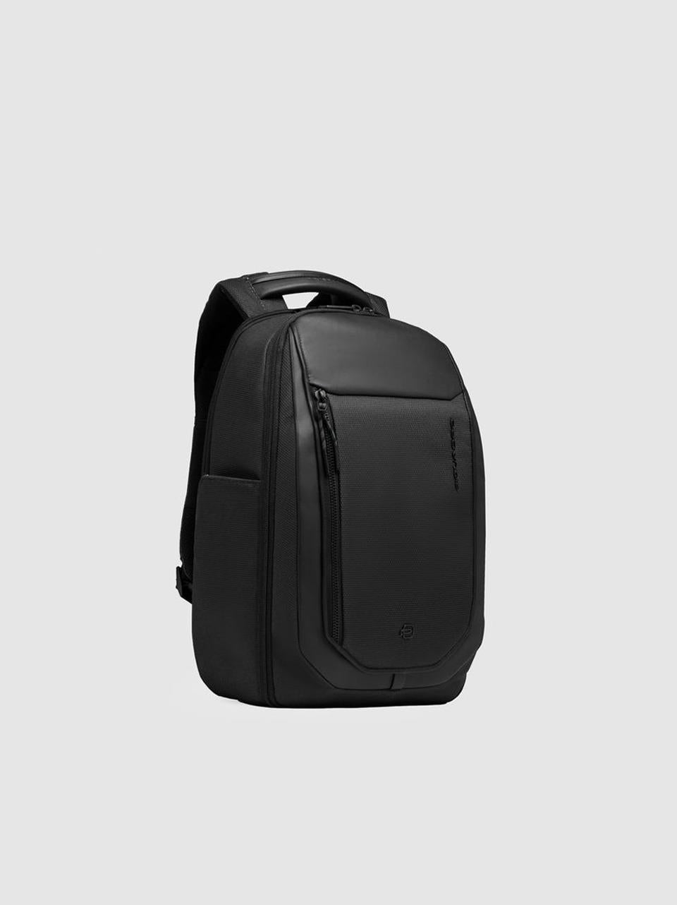 zaino 14'' tessuto riciclato e pelle CA6927S143 NERO PIQUADRO 