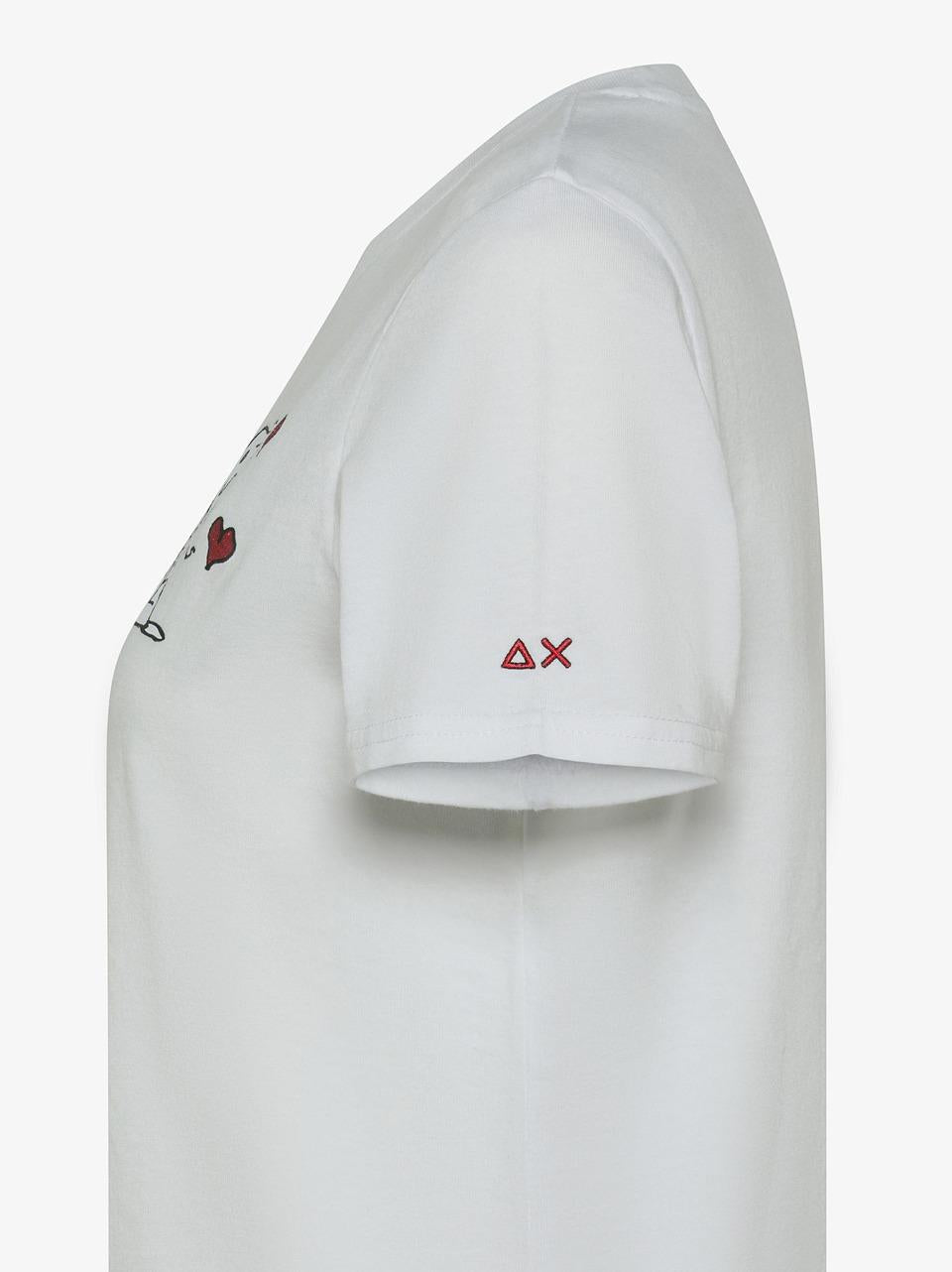 t shirt piccolo snoopy cuore T45220 B SUN 68 