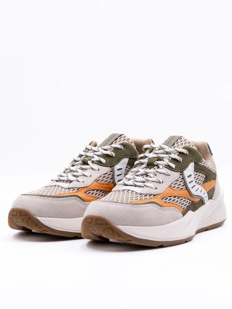 sneakers club 22 CLUB 22-1B30 ICE ARMY GREEN VOILE BLANCHE 