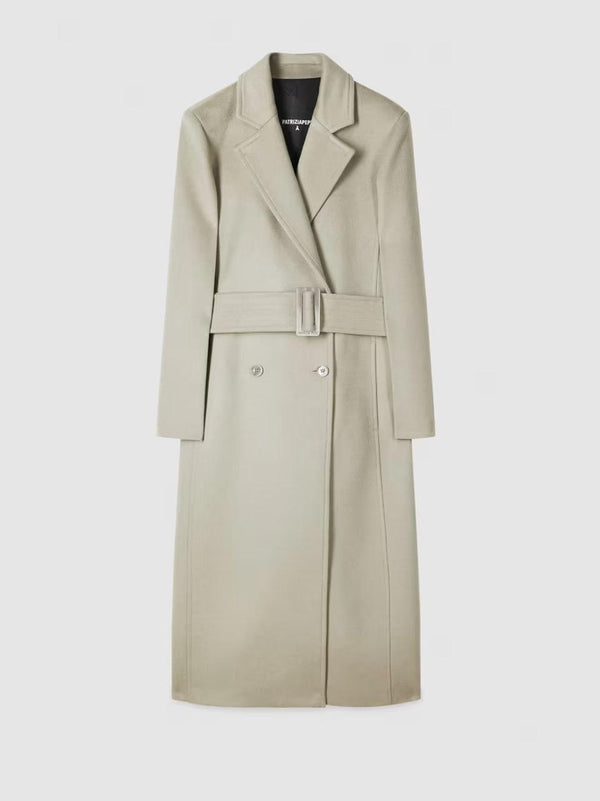 cappotto con fusciacca 2O0195 GREIGE Patrizia pepe 
