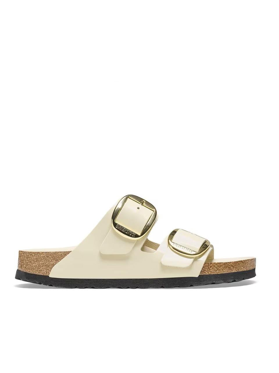 sabot arizona big buckle shine ARIZONA1026128 ECRU BIRKENSTOCK 