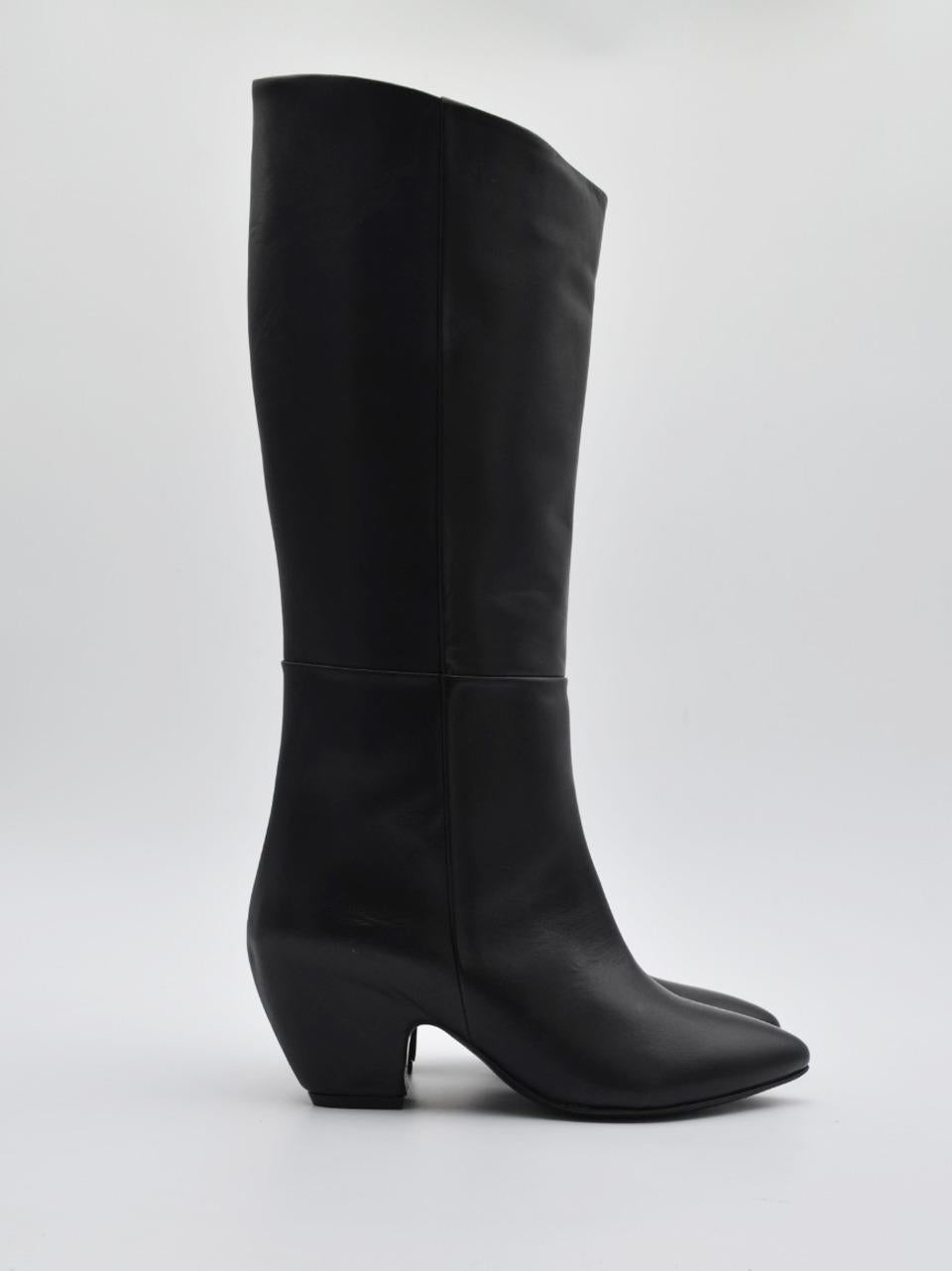 stivale con tacco h 60 mm inglobato RITA14 NERO ERNESTO DOLANI 