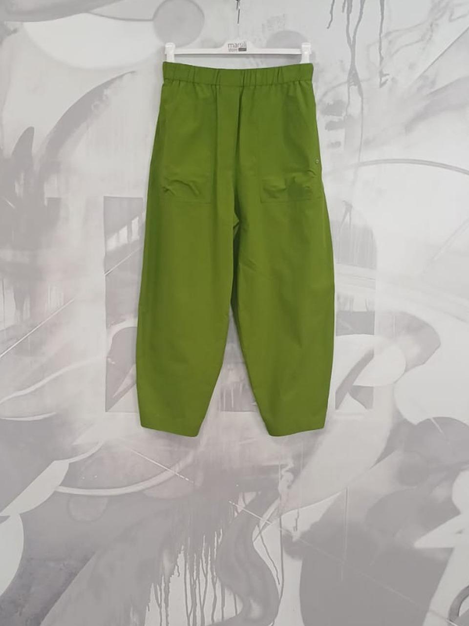 pantalone in cotone DP9807 MATCHA ottod'ame 