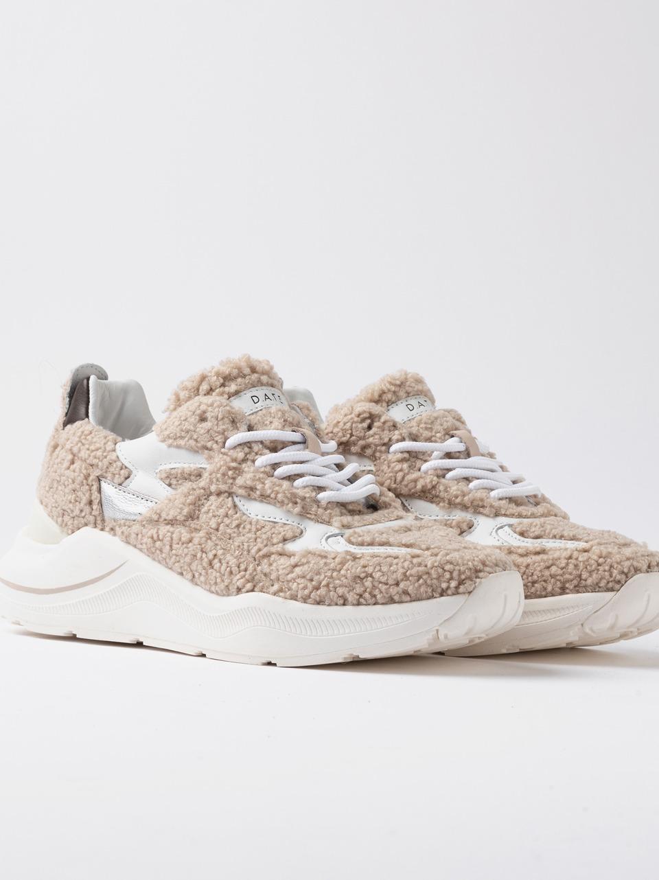 sneakers fuga W431-FG-TD-BI BEIGE D.A.T.E 