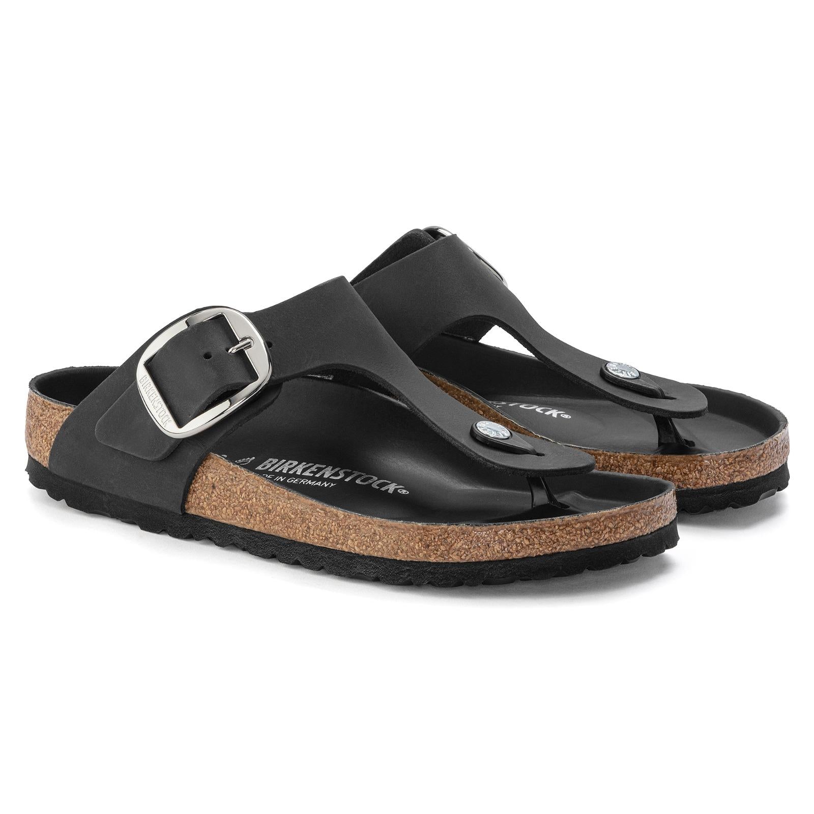 sandalo gizeh big buckle GIZEH1018753 BLACK BIRKENSTOCK 