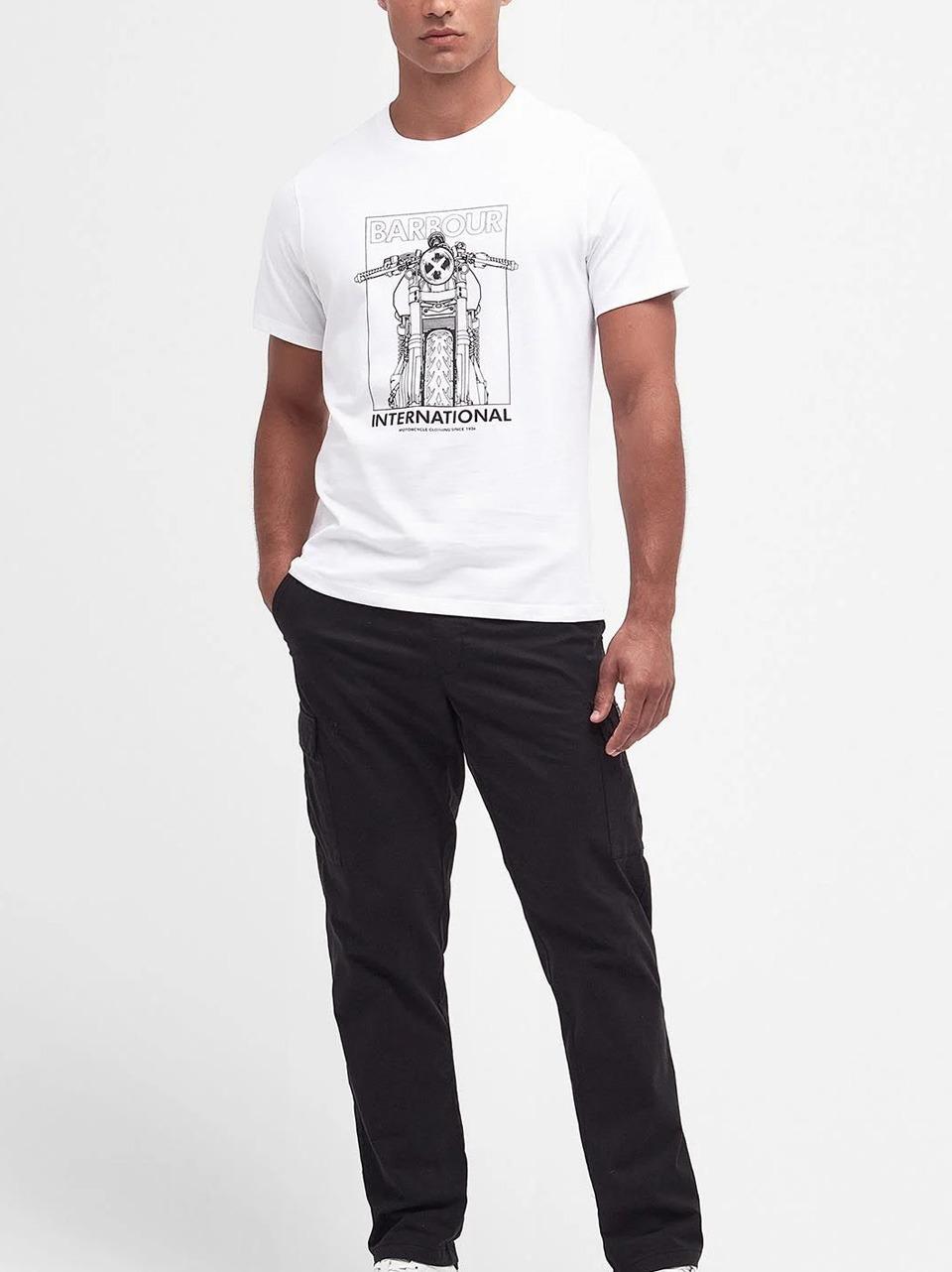 t-shirt stampa moto MTS1249 VH11 BARBOUR INTERNATIONAL 