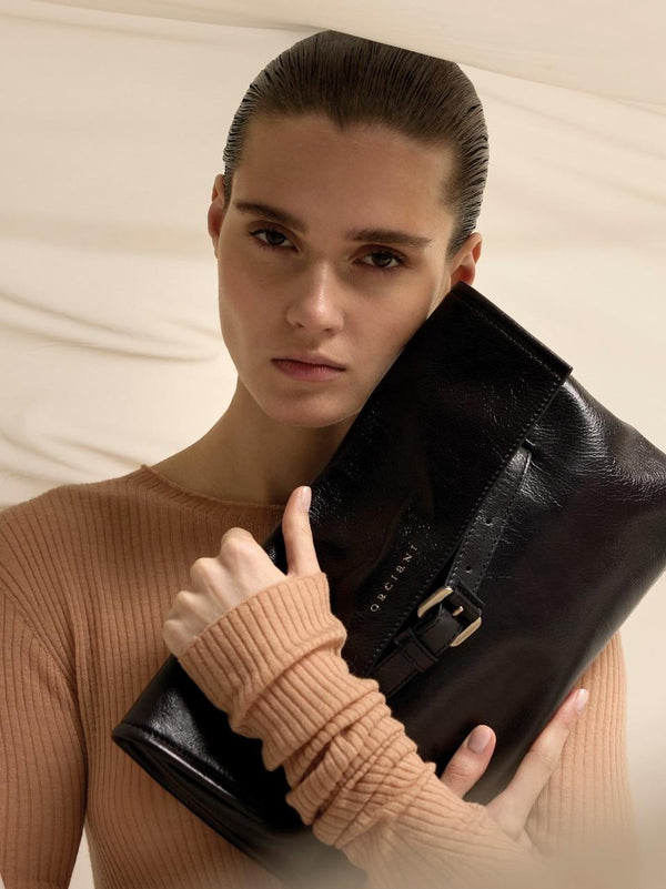 borsa venus clutch BO2213GOTHAM NERO ORCIANI 