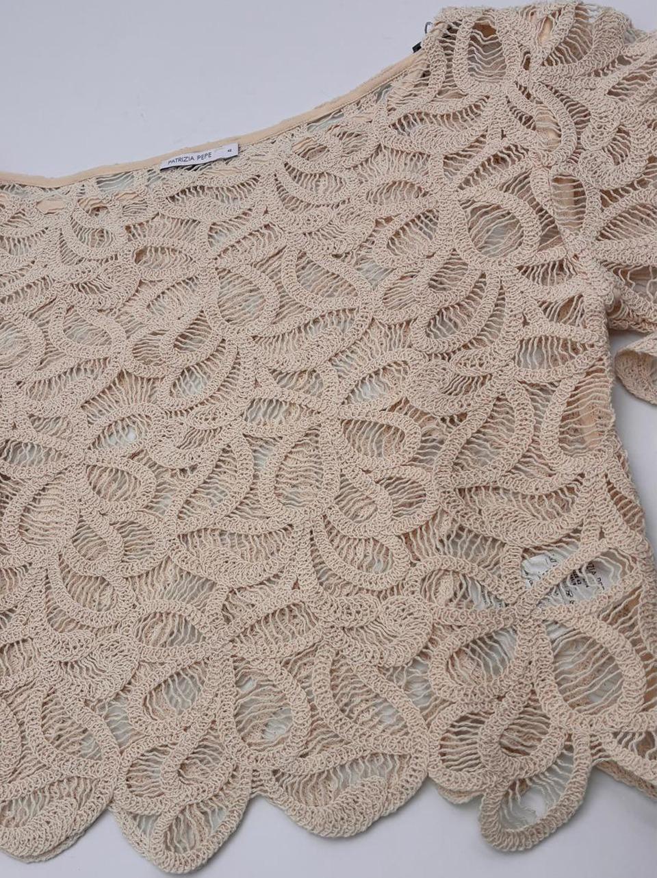 maglia crochet 2M4560 A764 B Patrizia pepe 
