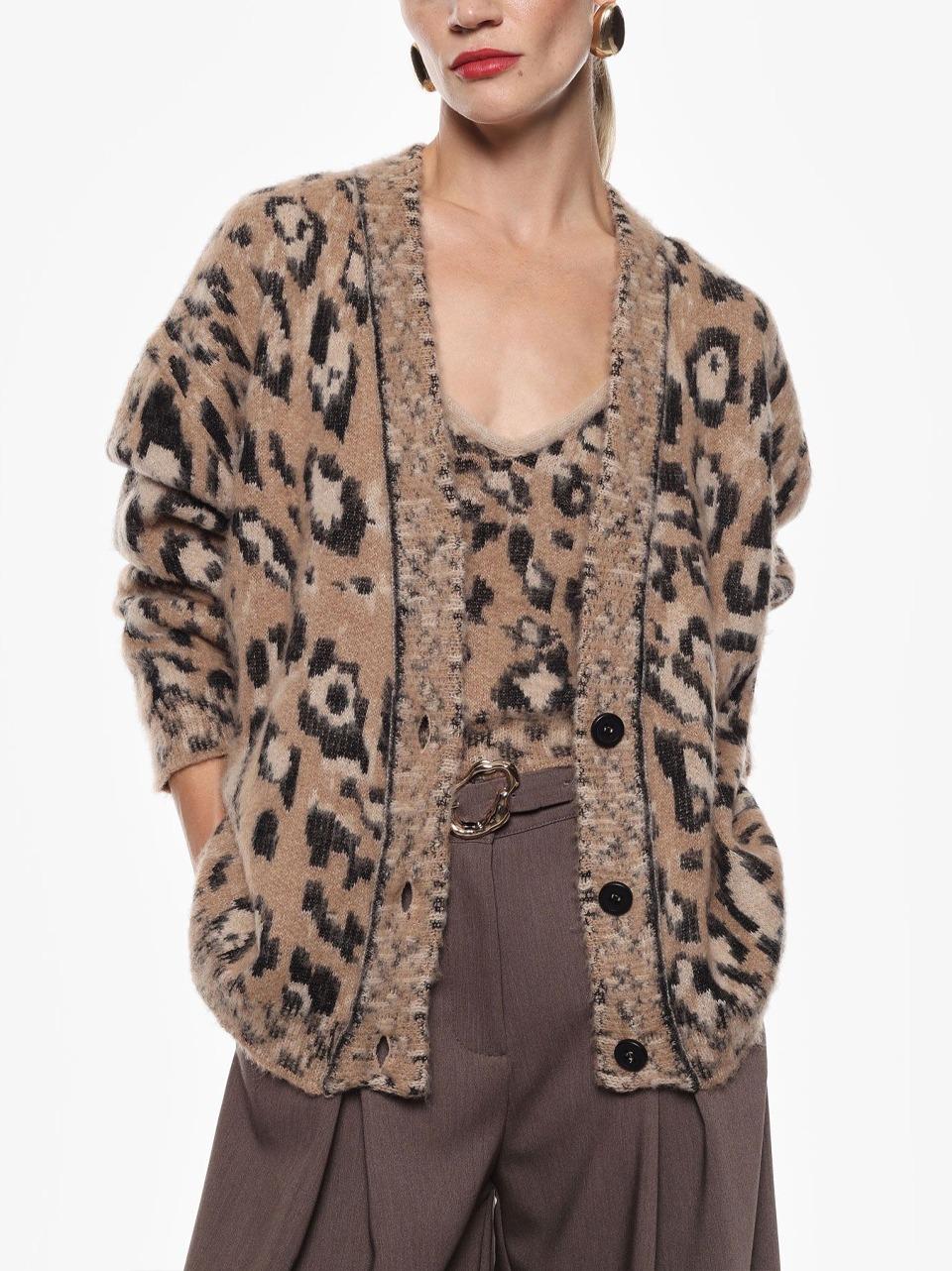 cardigan animalier M88051998  SELECTED 