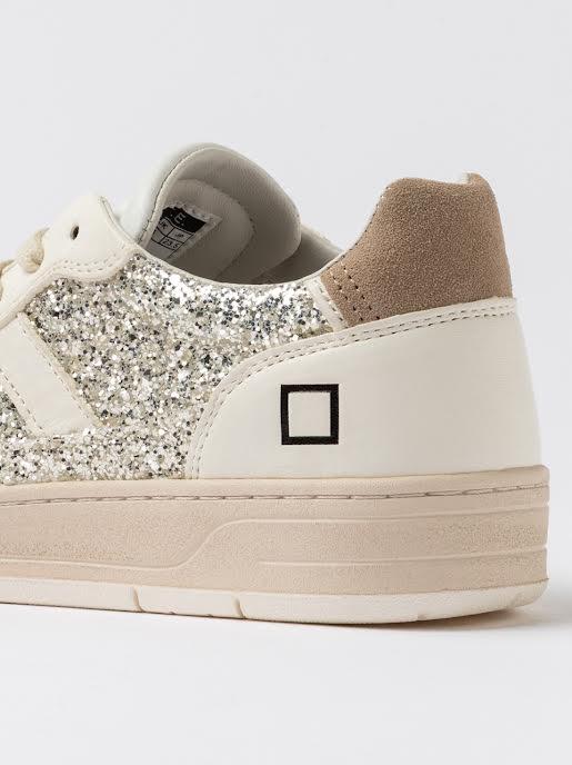 sneakers court 2.0 glitter W441-C2-GL-PL-PL PLATINUM D.A.T.E 