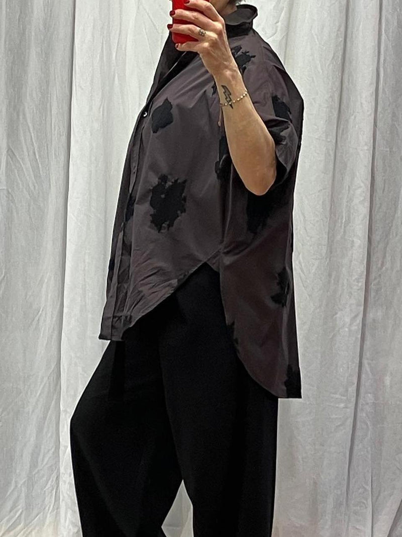 blusa over con ricami R126EL5SR12 60 LIviana conti 