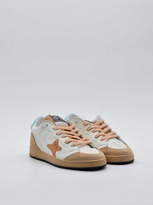 sneakers sun 4111 BIANCO SALMONE AMA brand 
