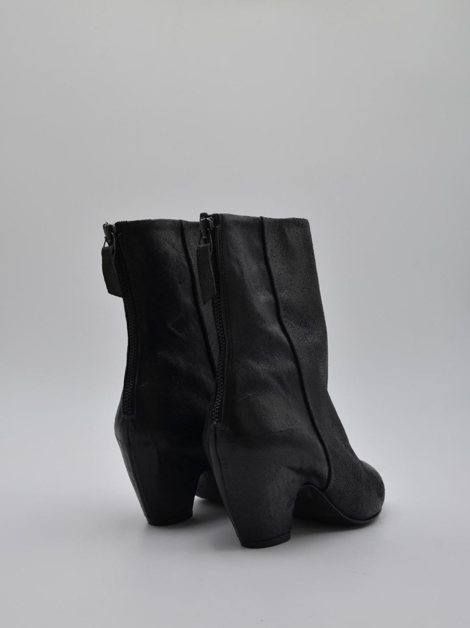 stivaletto con tacco h 60 mm inglobato RITA 11 NERO ERNESTO DOLANI 