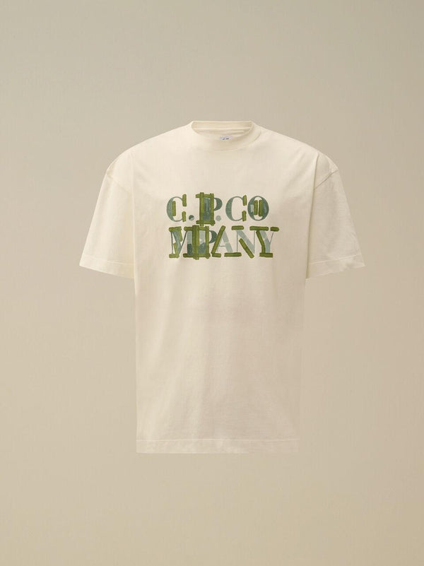 t shirt patch logo verde 18CMTS145A 006586W B C.P COMPANY 