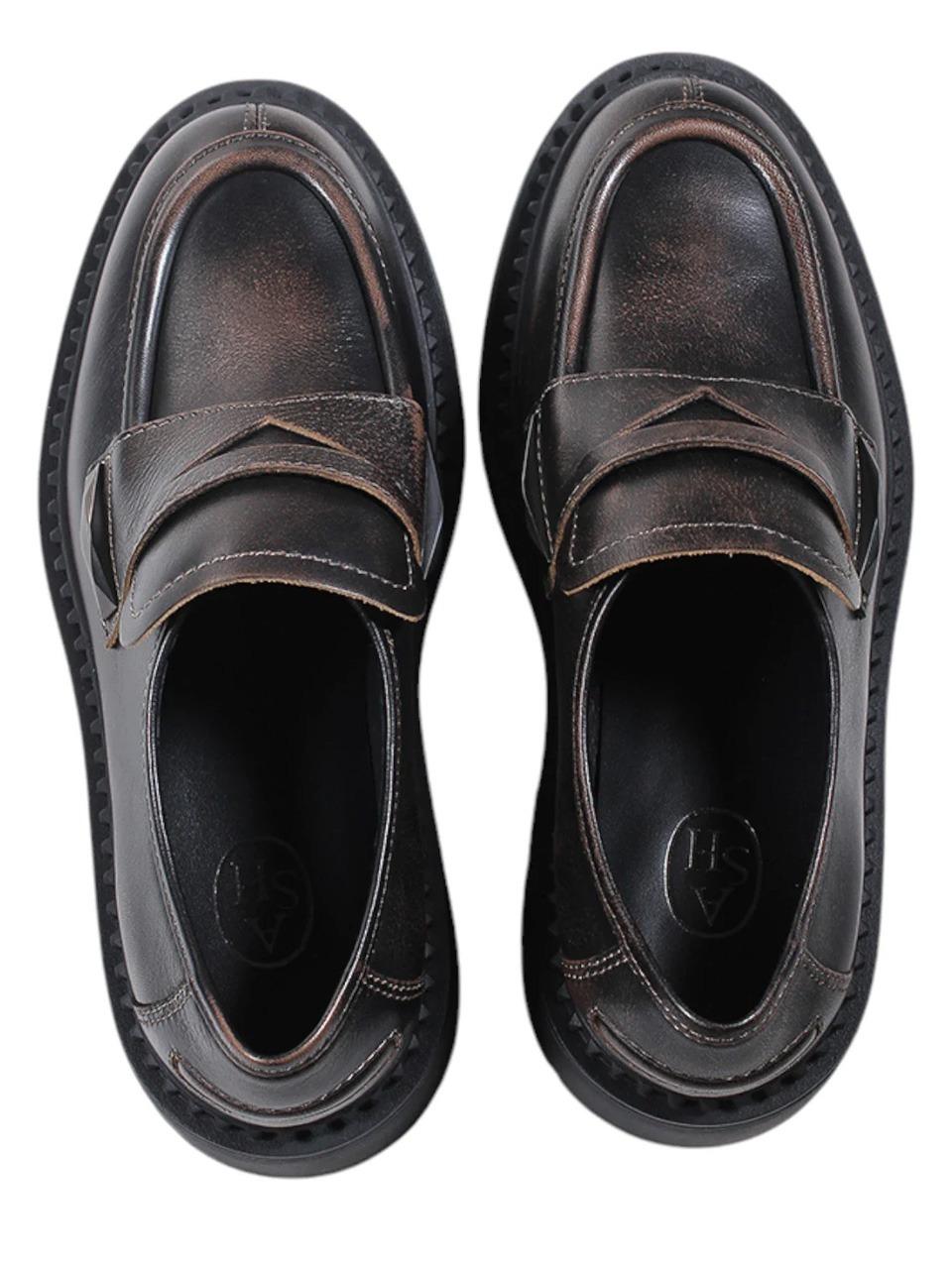 mocassino con passante MEDUSA 05 NERO ASH 