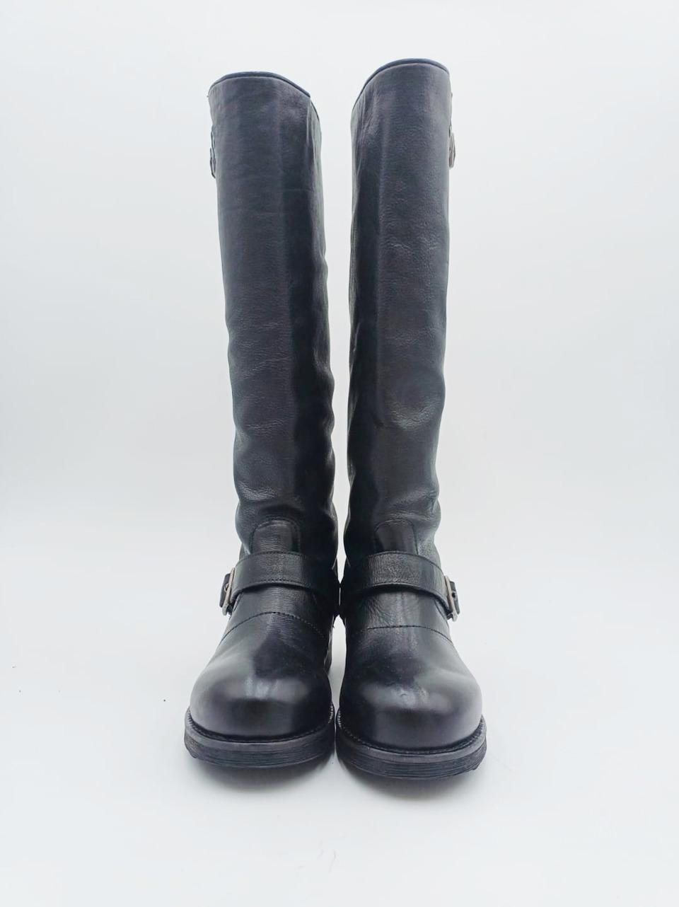 stivale alto con fibbie 29329 BLK BIKKEMBERGS 