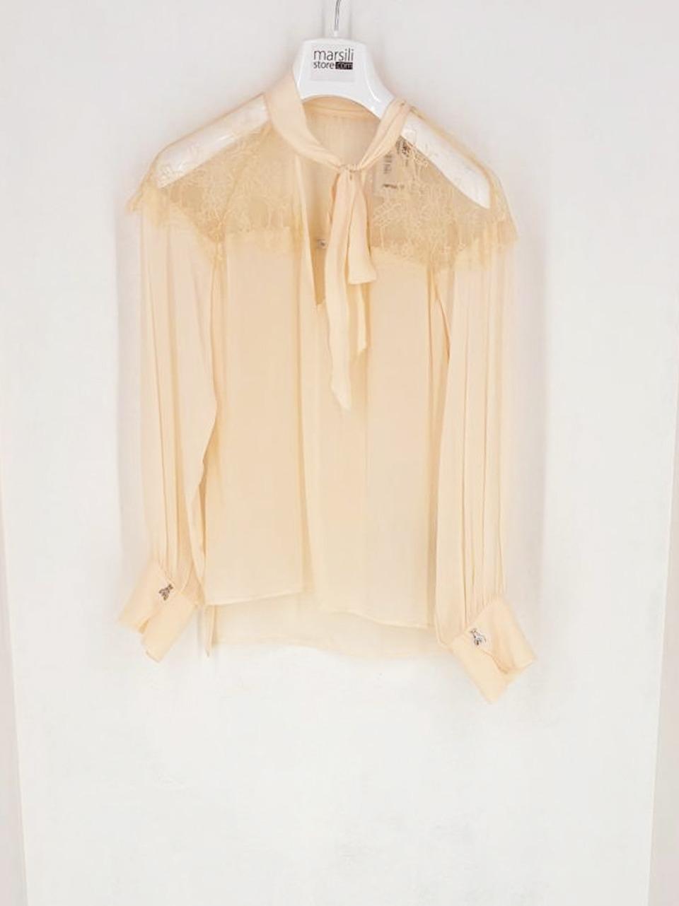 blusa fluida con fiocco 8C059\A692 AVORIO Patrizia pepe 