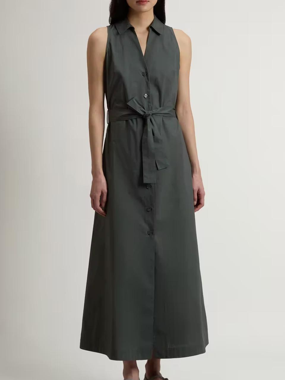 longt dress popeline DR2022UT3944 6668 WOOLRICH 