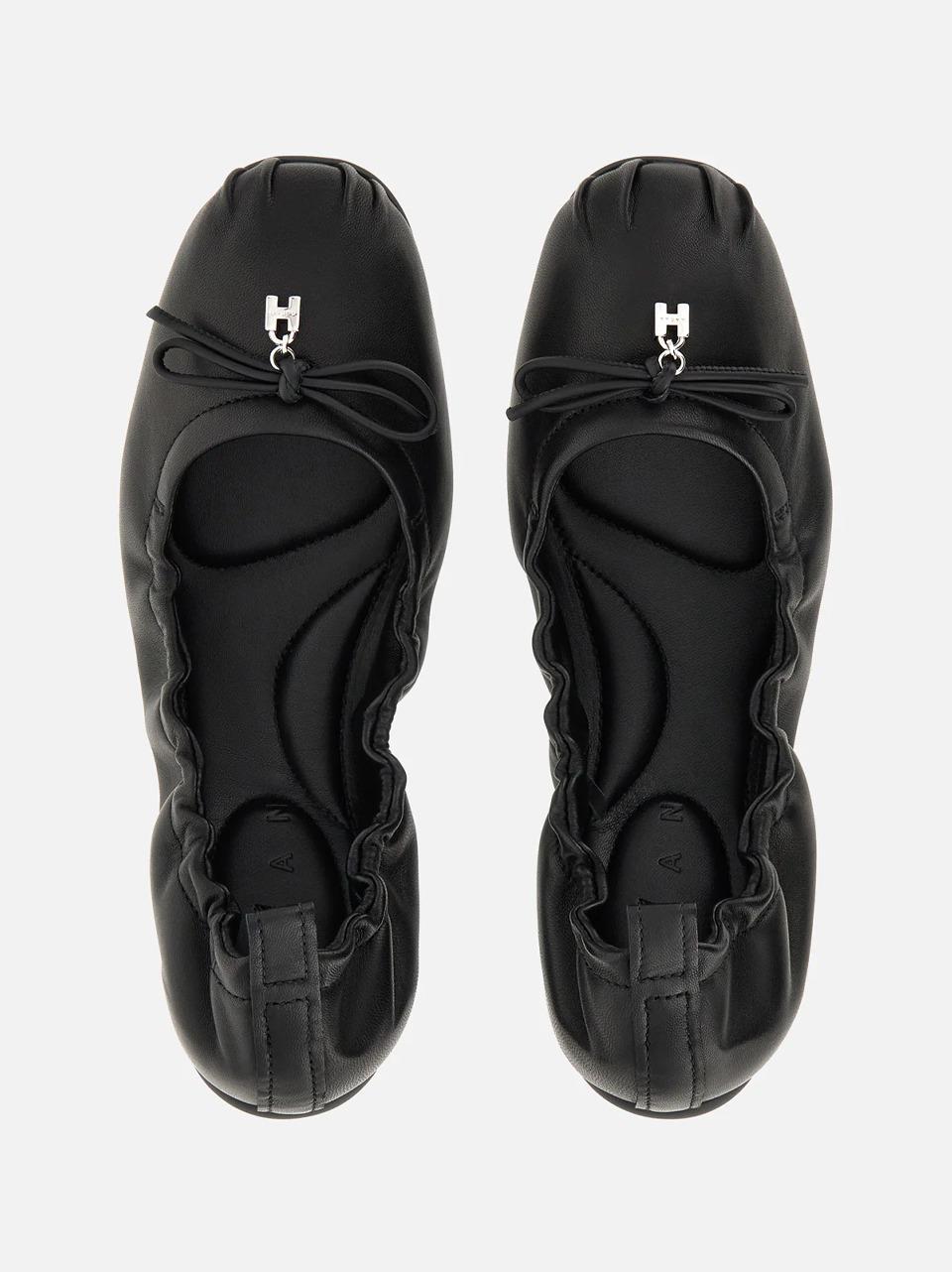 ballerina con fiocchetto HXW6840FP80QZBB9B999 NERO HOGAN 