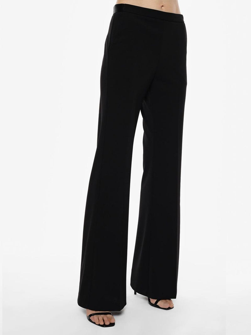 pantalone crepe P3E9JAW NERO SELECTED 