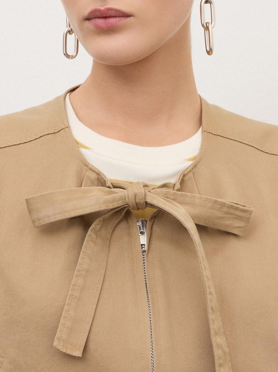 giubbino in cotone gabardine DG6195 C ottod'ame 