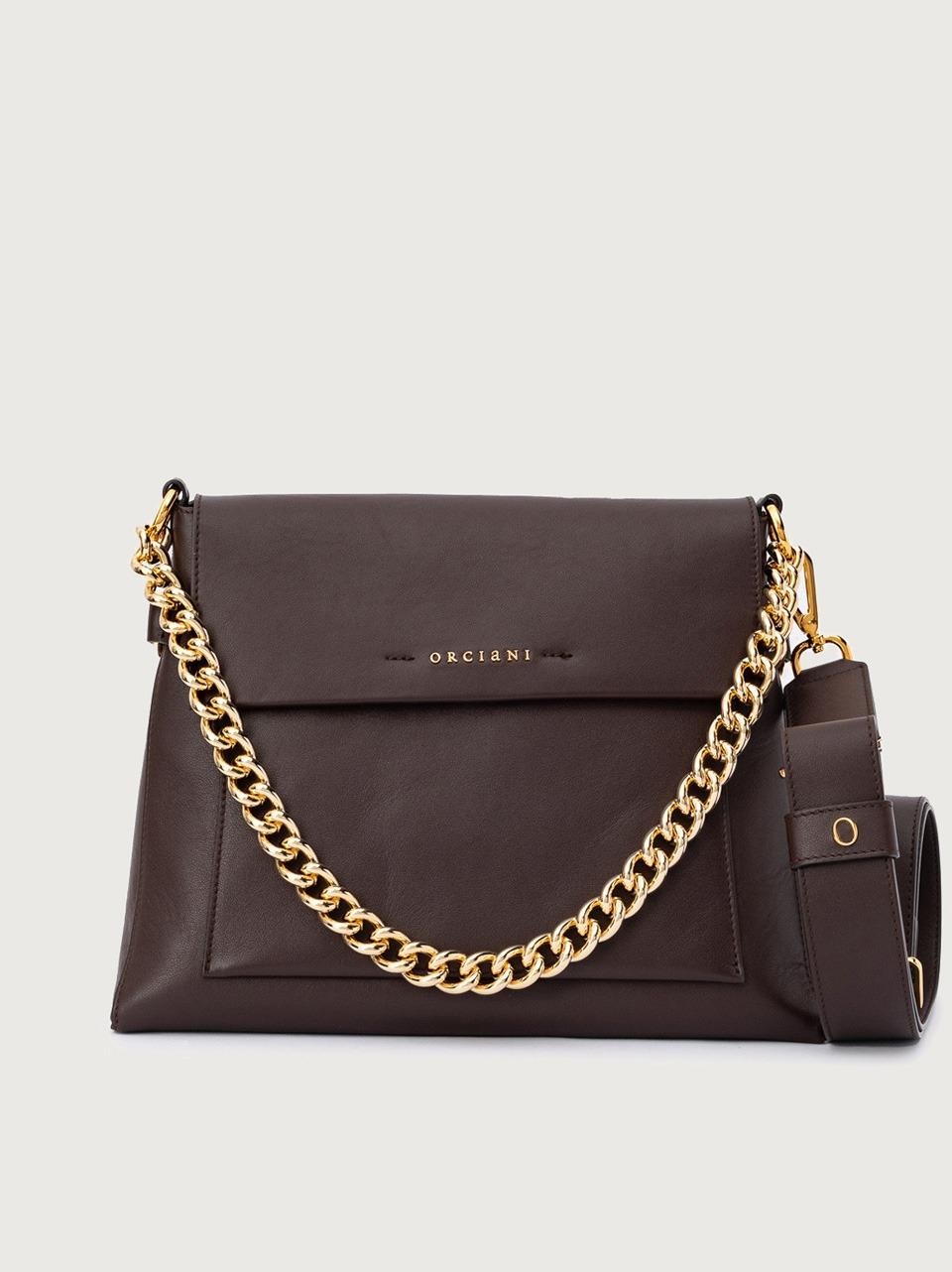 borsa missy media B02151NAPPA CHOCCOLATO ORCIANI 