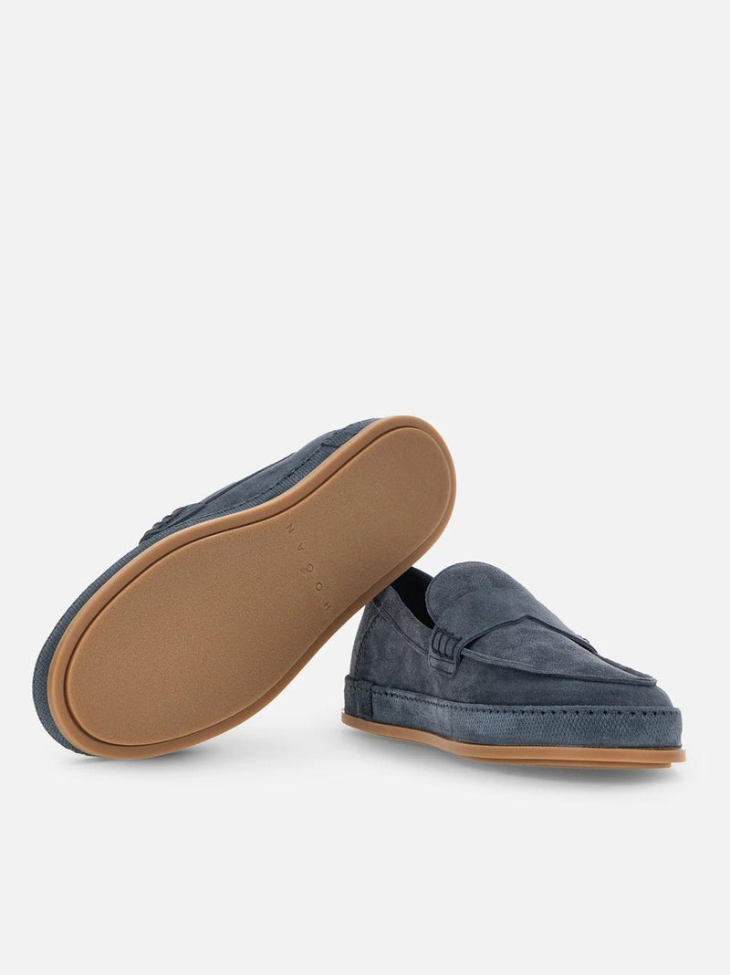 mocassino 683 fono fasciato HXM6830FR40BTMU828 BLU HOGAN 