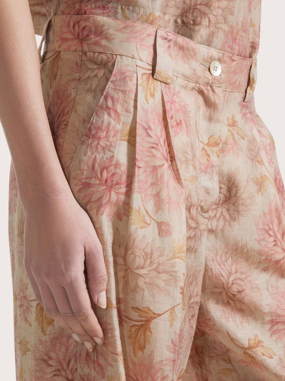 pantalone floreale PT1412 2572 572 SEVENTY 