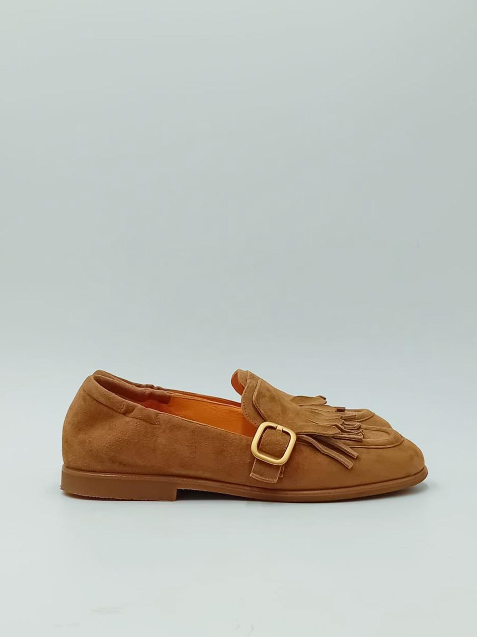 mocassino con frangia e fibbia Z506 SELLA MARA BINI 
