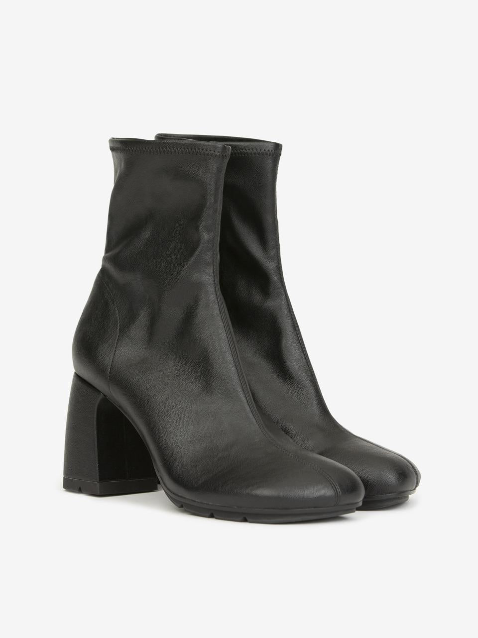 stivaletto con zip tacco h70mm ECLAT BIS NERO ASH 