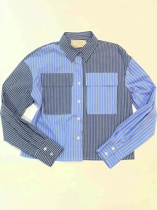camicia righe CF014 A KAOS 