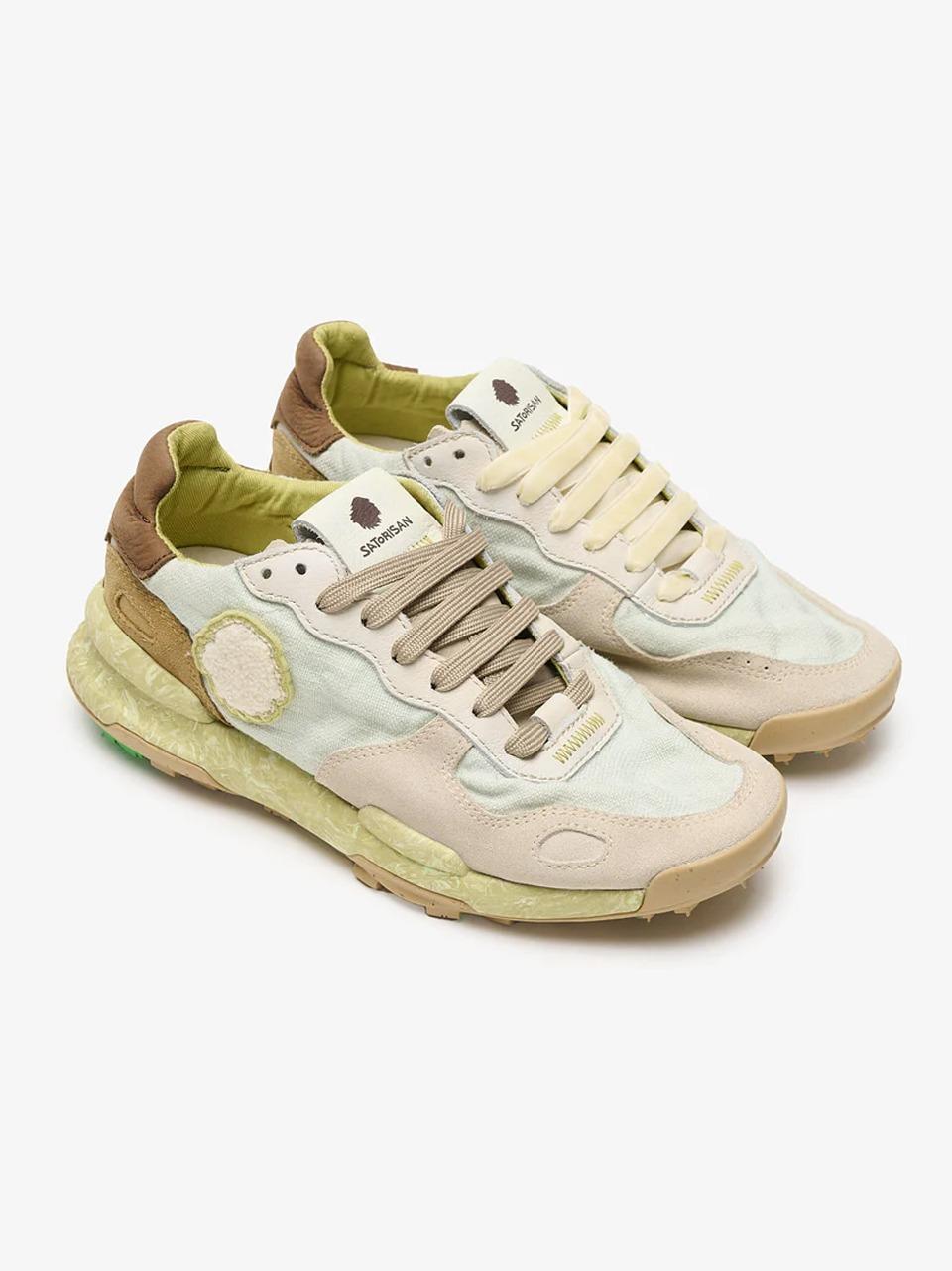 sneakers chacrona linen CHACRONA LINEN CLOUDY GRREN SATORISAN 