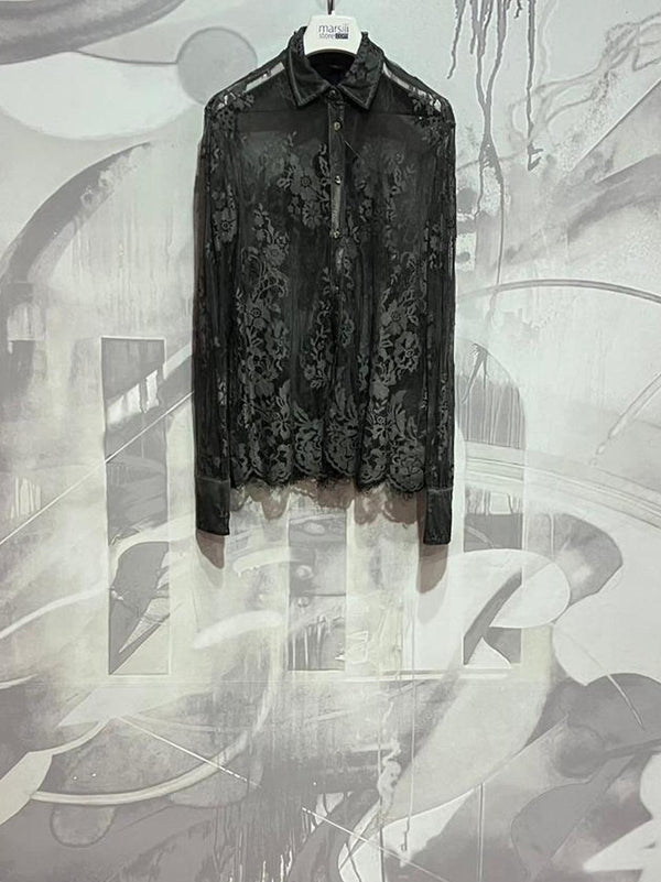 camicia pizzo M37F0175 A Souvenir 
