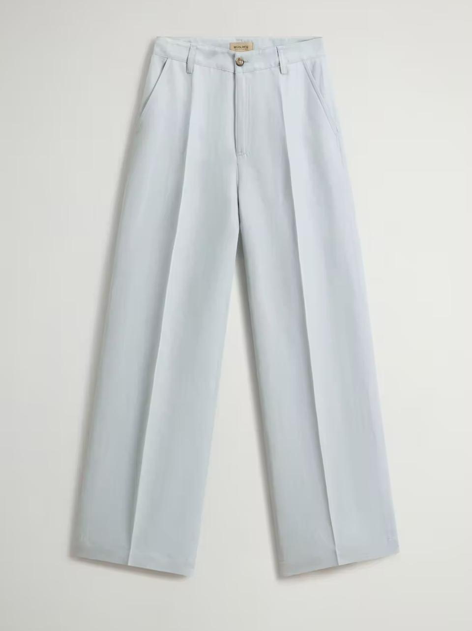 pantalone palazzo lino viscosa TR2025UT3043 10024 WOOLRICH 