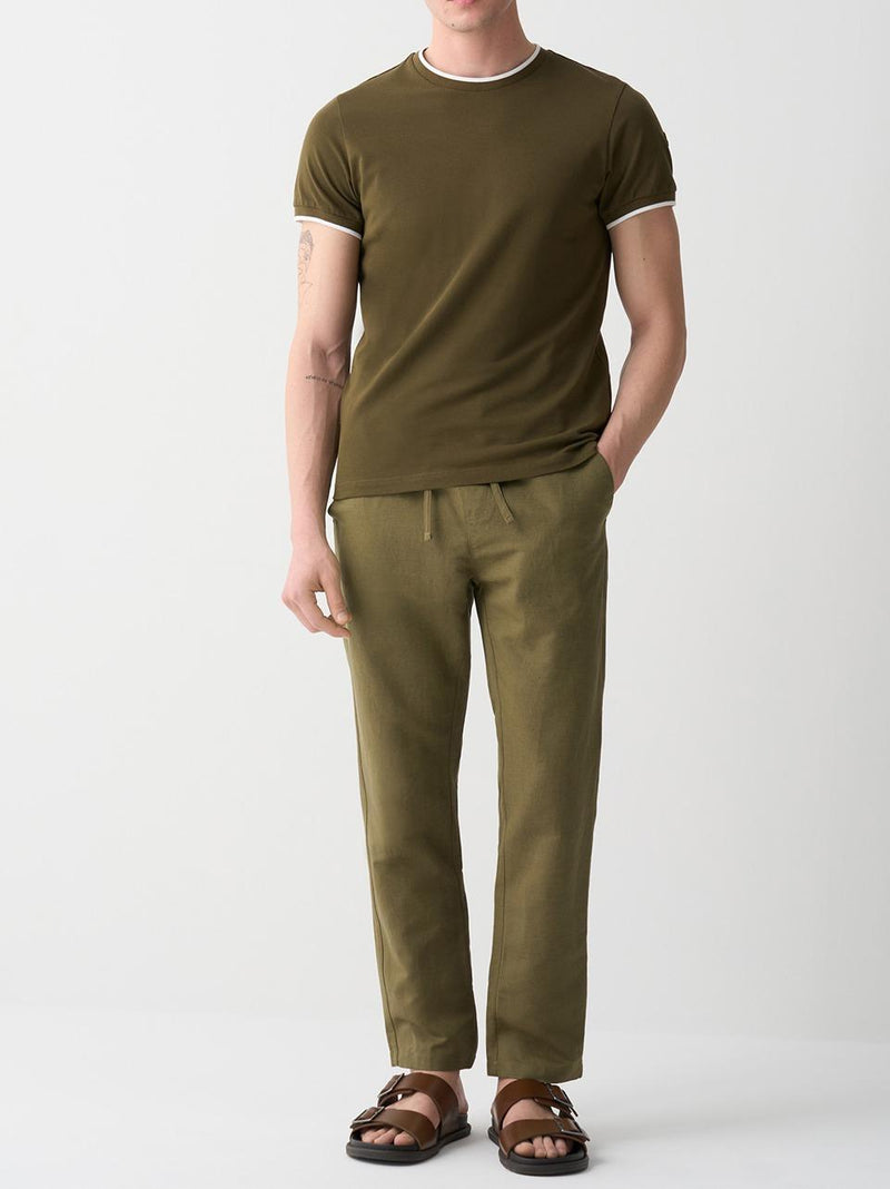 pantalone coulisse lino cotone 0574 M COLMAR 