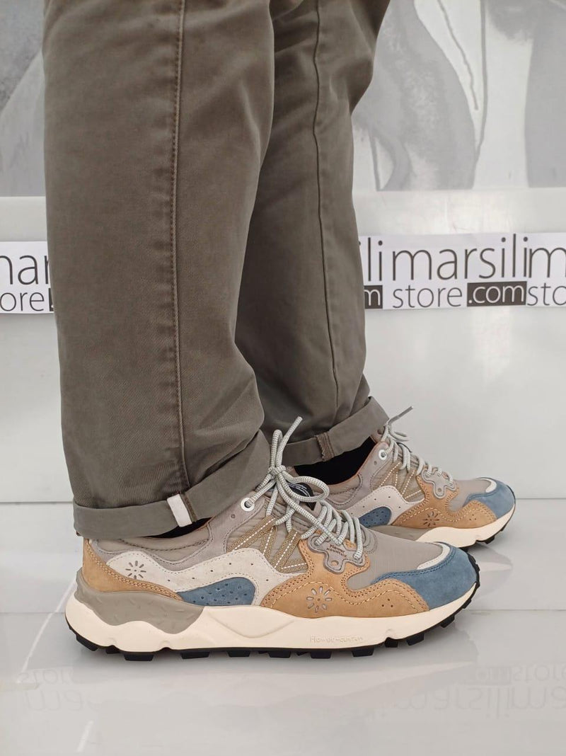 sneakers yamano 3 YAMANO31B97 GRIGIO SABBIA FLOWER MOUNTAIN 