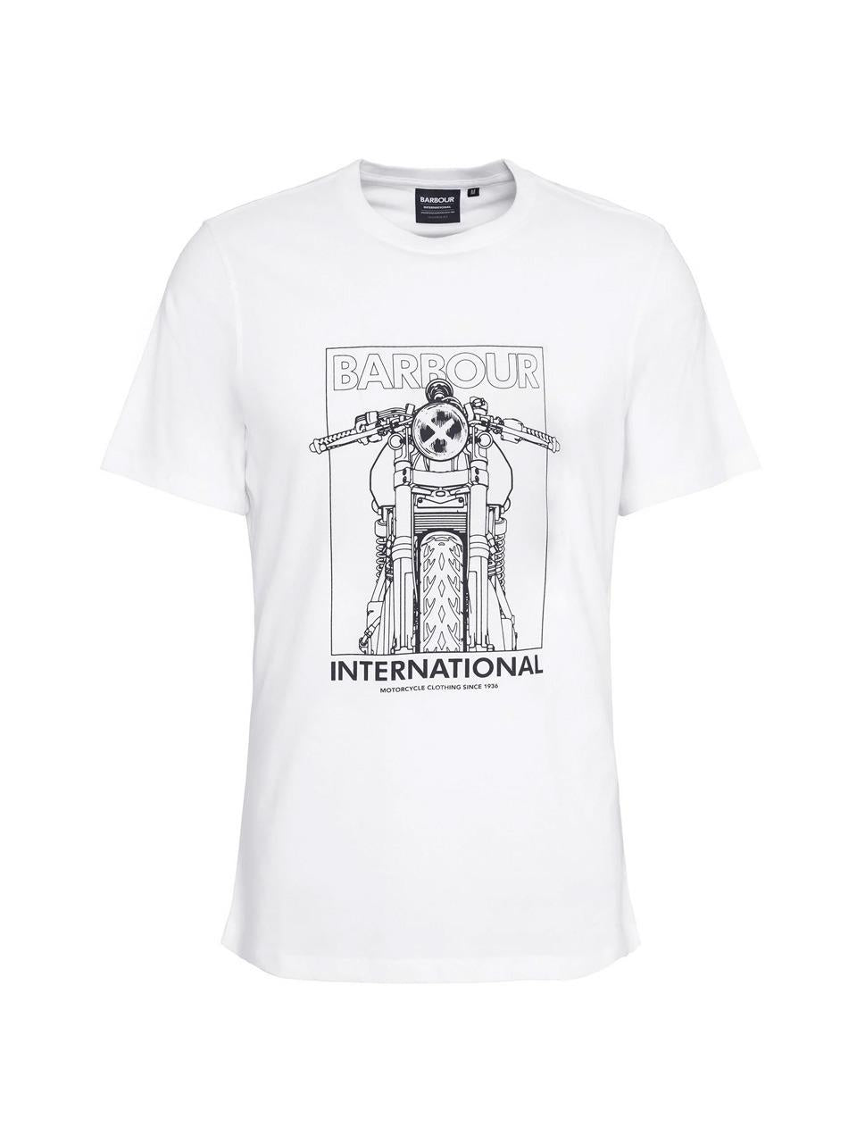 t-shirt stampa moto MTS1249 VH11 BARBOUR INTERNATIONAL 