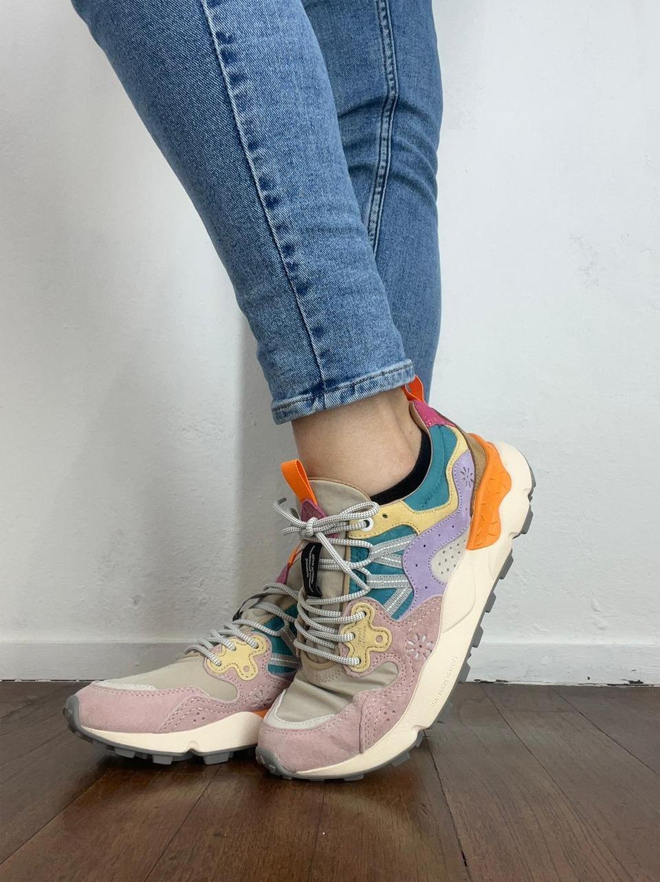 sneakers yamano3 YAMANO3W3M51 LIGHT PINK FLOWER MOUNTAIN 