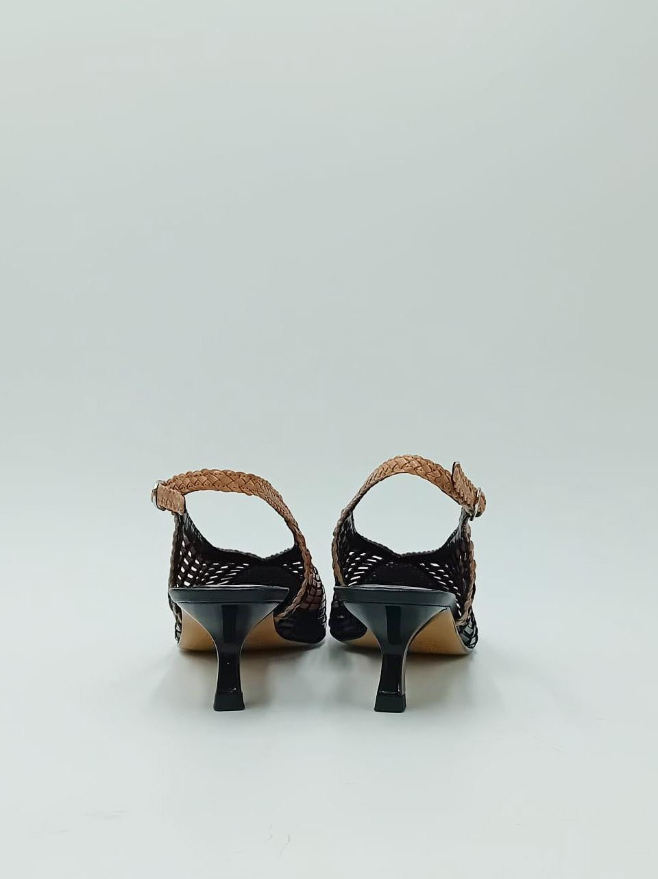 chanel intrecciato bicolor 11953 NERO TAUPE PONS QUINTANA 