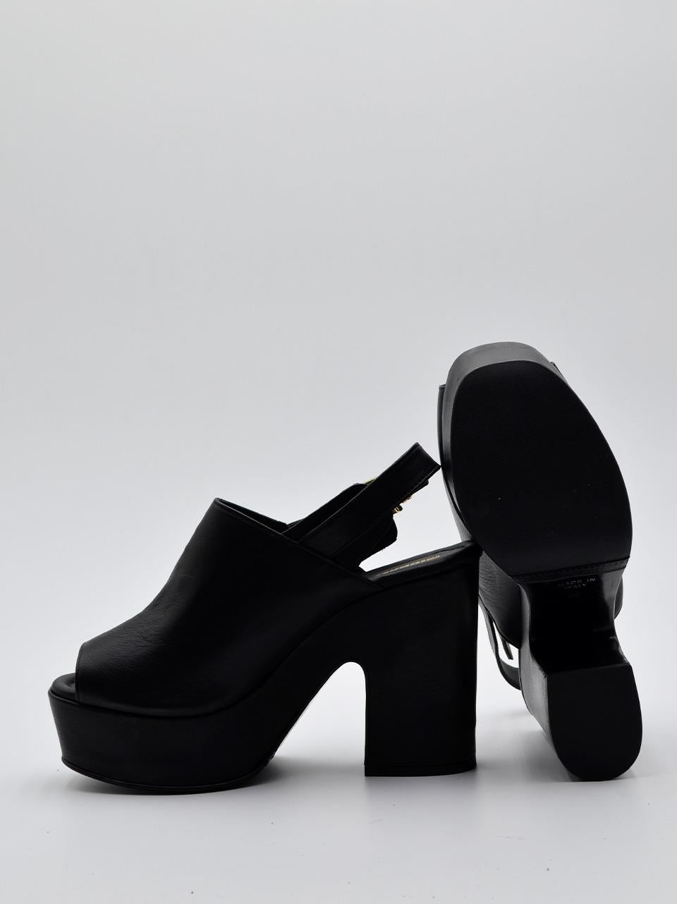 sabot con plato' e laccio posteriore DE25-150 NERO MICHAEL DASS 