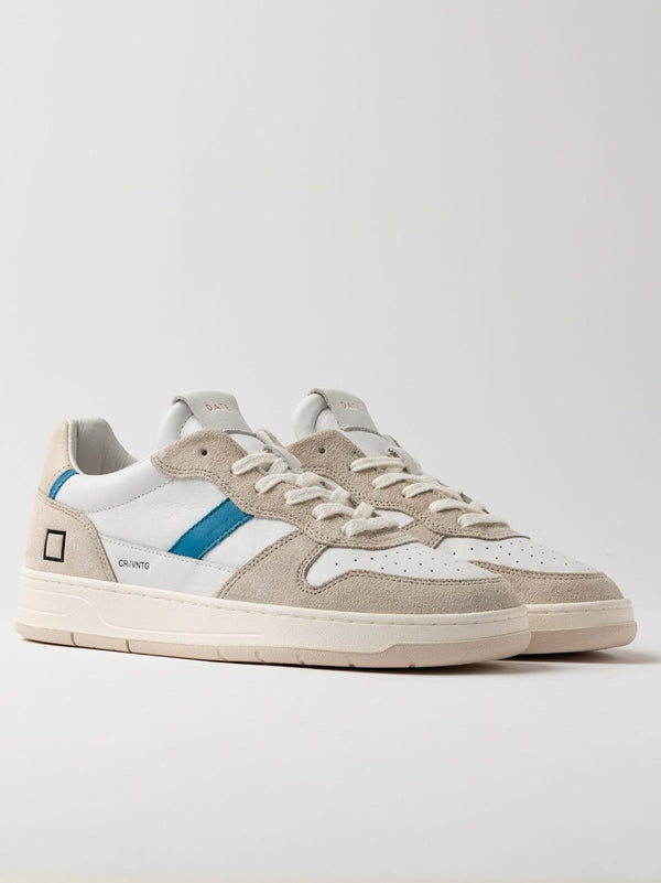 sneakers court 2.0 C2-VC-WE WHITE BLUETTE D.A.T.E 