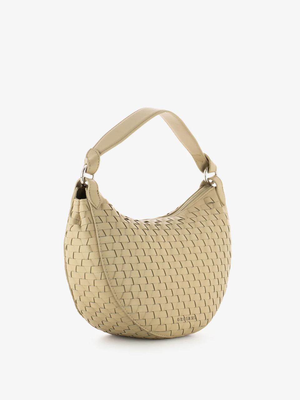 borsa dumpling large B02184WOVEN AVORIO ORCIANI 