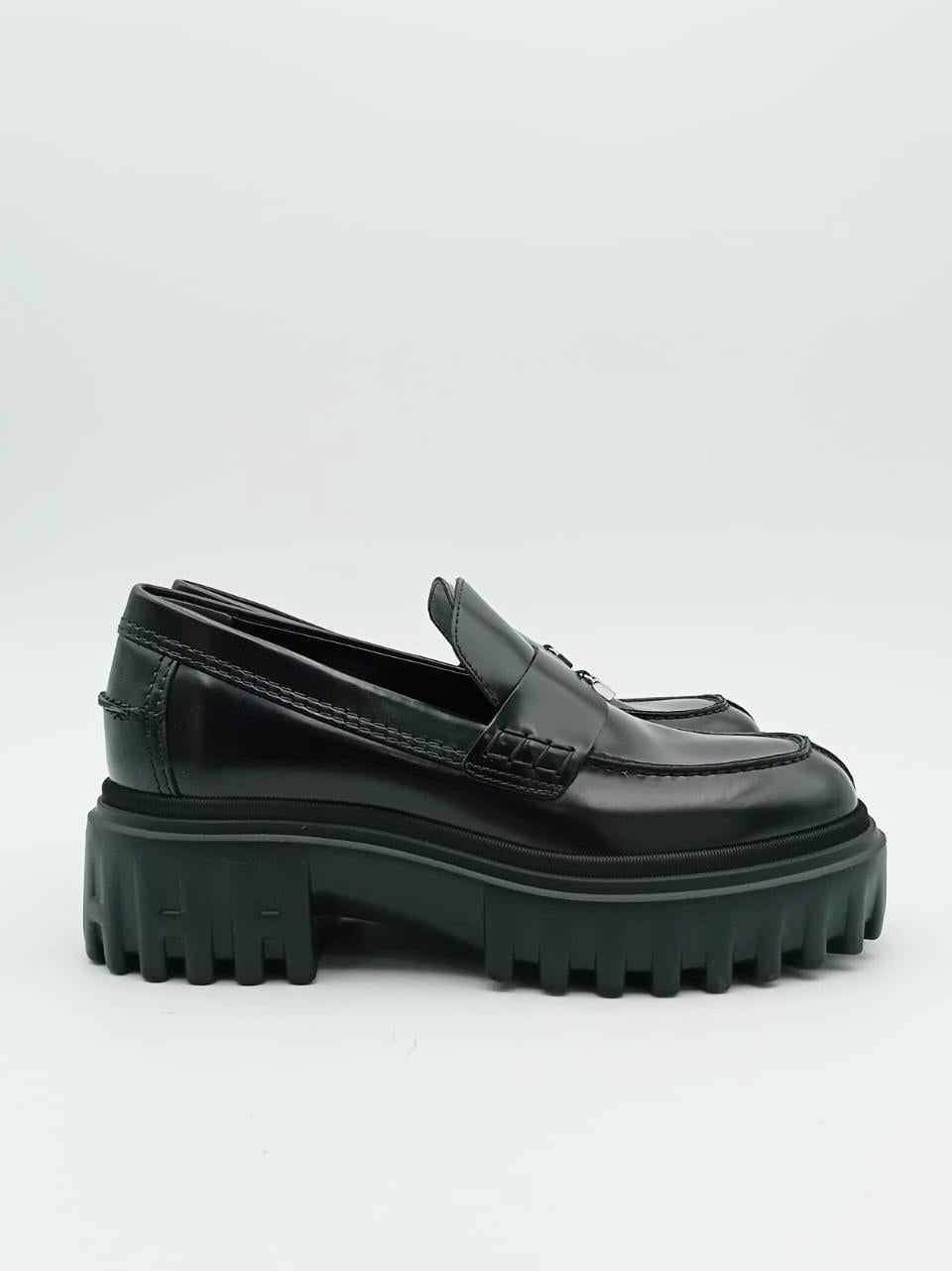 mocassino con passante HXW7000FV50UDWB999 NERO HOGAN 