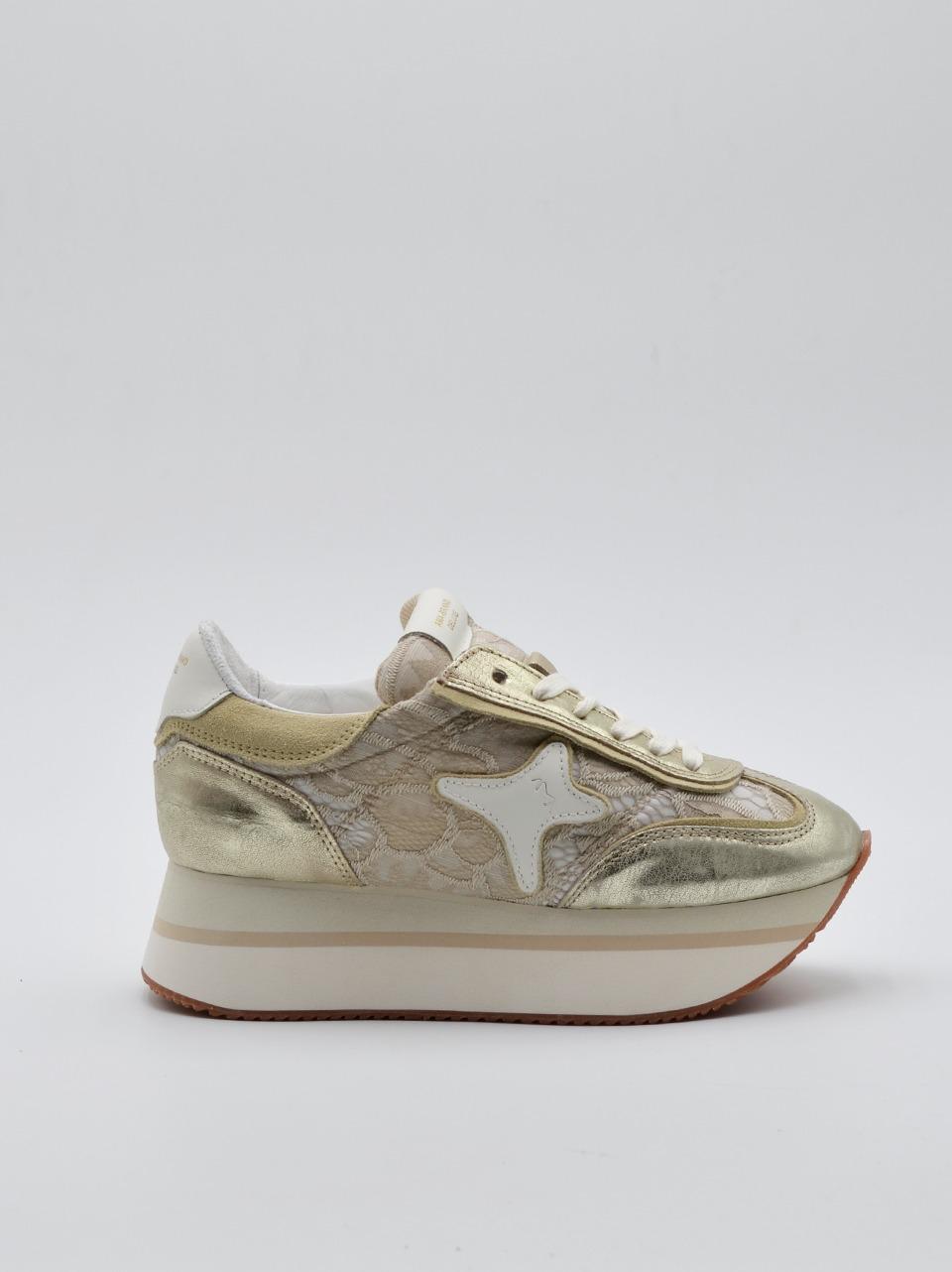 sneakers lady suola alta 4160 TAUPE AMA brand 