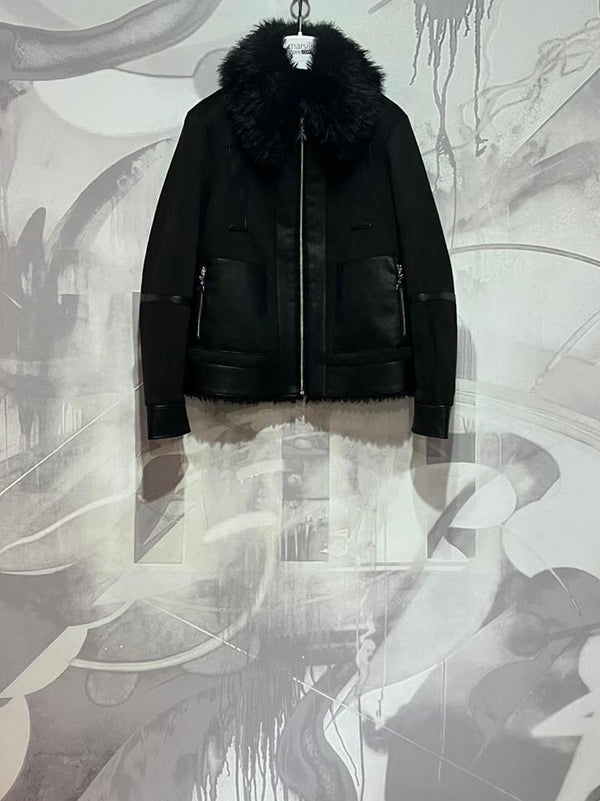 ecoshearling reversibile 2O0176 nero Patrizia pepe 