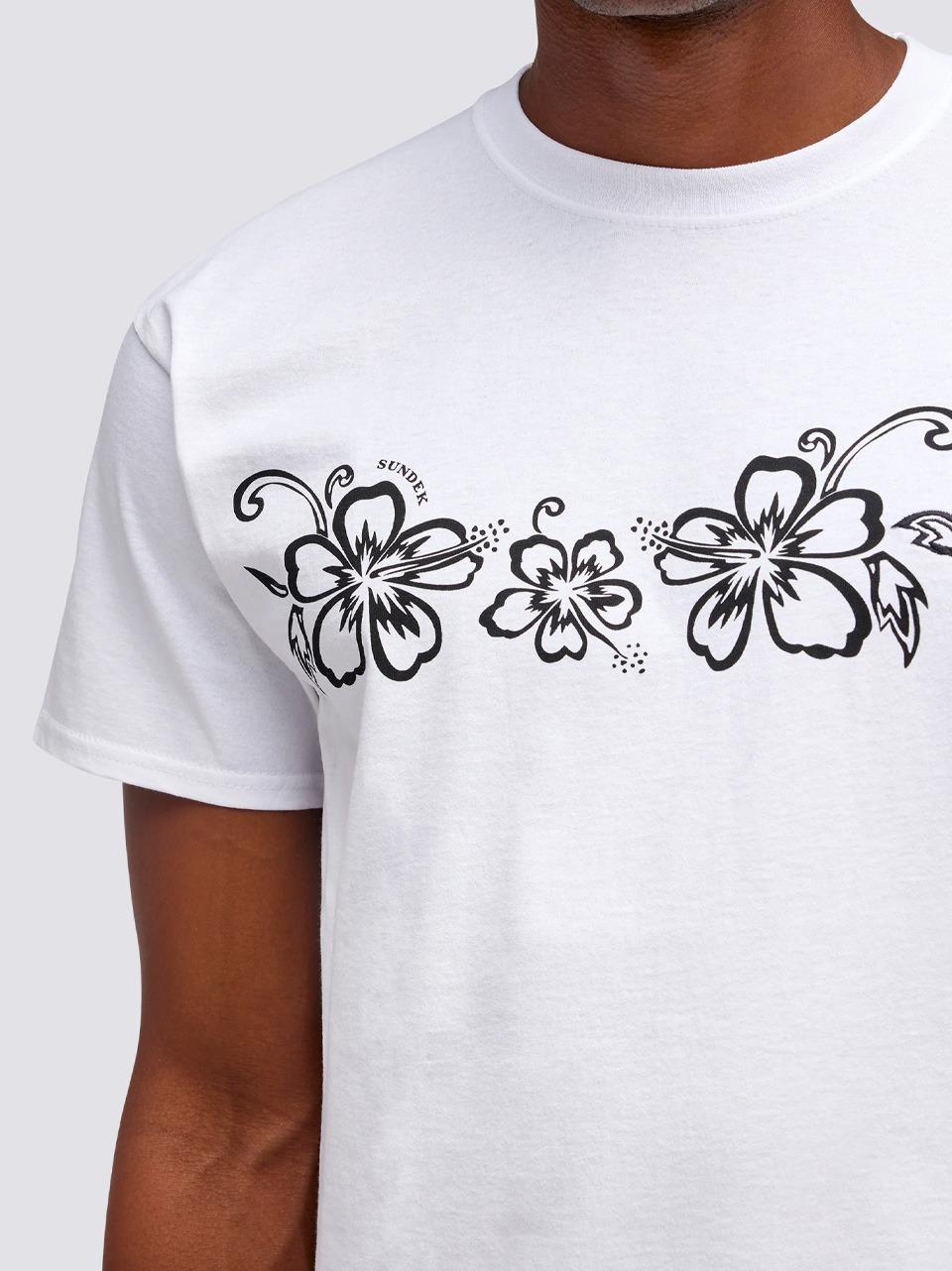 t-shirt stampa floreale M636TEJY3IA 00600 SUNDEK 